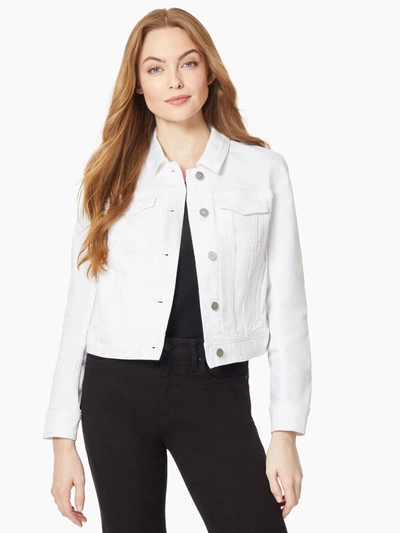 Jones New York Classic Denim Jacket In White