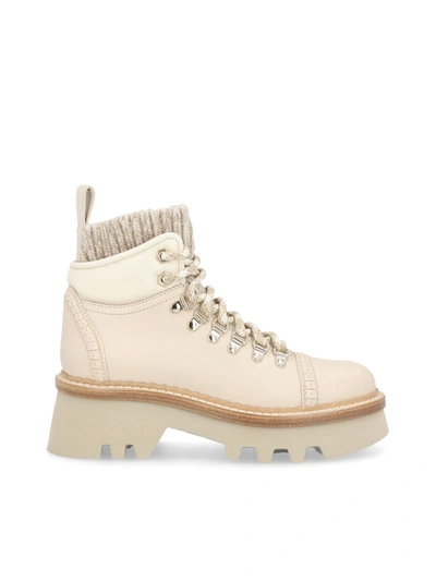 Chloé Owena Ankle Boots In Neutrals