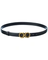 Ferragamo Salvatore Feragamo Reversible Waist Leather Belt In Black