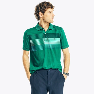 Nautica Mens Sustainably Crafted Navtech Striped Classic Fit Polo In Multi