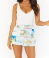 SHOW ME YOUR MUMU DISILVIO SHORTS ISLAND GETAWAY IN MULTI