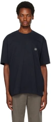 SOLID HOMME NAVY SOFT BACK T-SHIRT