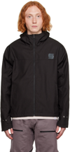 Olly Shinder Black Bonded Rain Jacket In Black