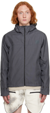 OLLY SHINDER GRAY BONDED RAIN JACKET