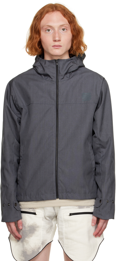 Olly Shinder Grey Bonded Rain Jacket In Grey