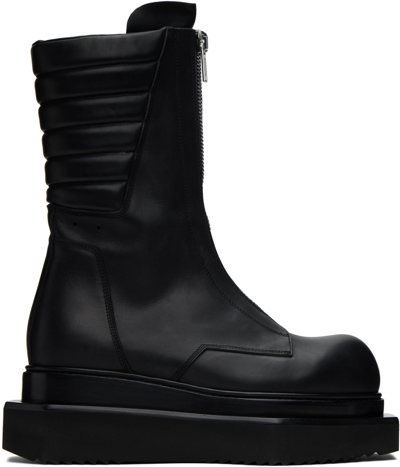 Rick Owens Moto Cyclops 70mm Leather Boots In Black