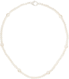 HATTON LABS SSENSE EXCLUSIVE WHITE PEARL DROPLET NECKLACE