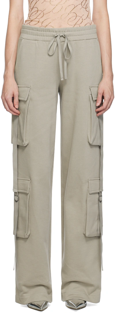 Blumarine Taupe Drawstring Lounge Pants In N0802 Mushroom