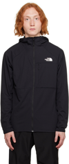 The North Face Antora Waterproof Hooded Rain Jacket In Jk3 Tnf Black