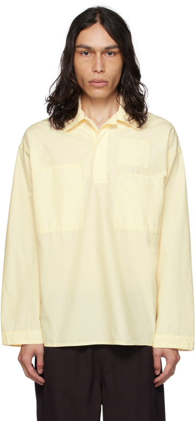 Sunnei Yellow Multitasking Shirt In 7743 Transparent Yel