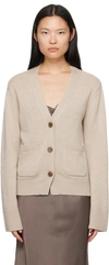 LISA YANG BEIGE 'THE DANNI' CARDIGAN