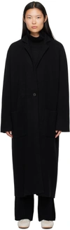 Lisa Yang Single-breasted Fitted Coat In Bl Black