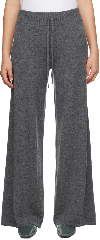Lisa Yang Grey 'the Sofi' Lounge Trousers In Gr Graphite