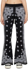 AMIRI BLACK BANDANA LOUNGE PANTS