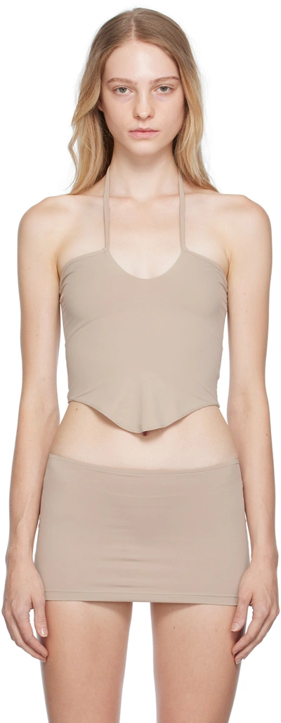 Binya Ssense Exclusive Taupe Camisole In Hueso
