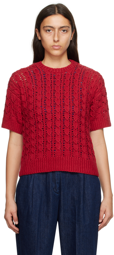 Ymc You Must Create Red Rosemary Sweater In 60-red