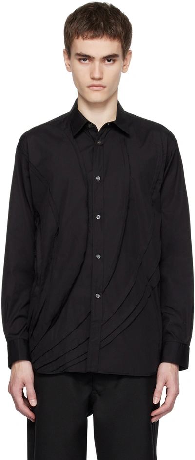 Comme Des Garçons Shirt Layer-detail Cotton Shirt In 1 Black