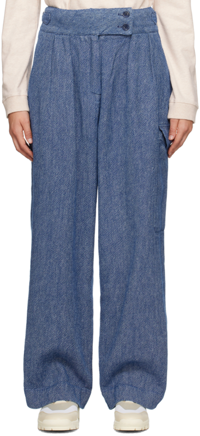 Ymc You Must Create Blue Rapture Trousers In 40-blue