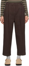 YMC YOU MUST CREATE BROWN MARKET TROUSERS
