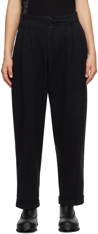 Ymc You Must Create Keaton Straight-leg Trousers In 01-black