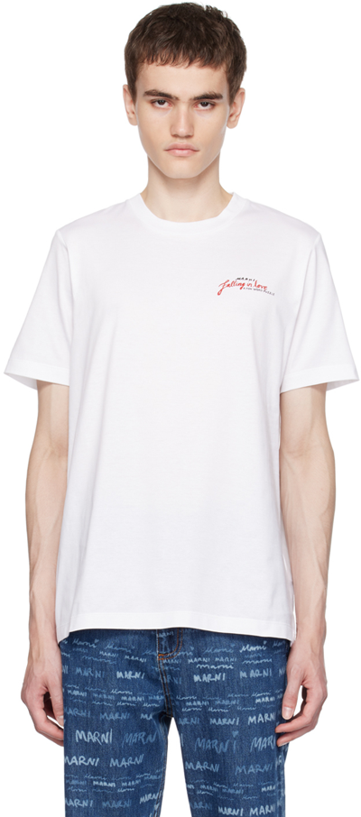 Marni Cotton Jersey T-shirt In Lily