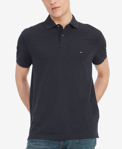 Tommy Hilfiger Men's Cotton Classic Fit 1985 Polo In Desert Sky Heather