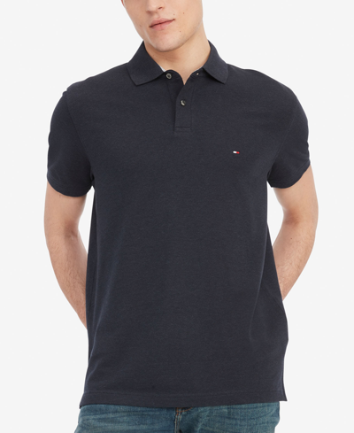 Tommy Hilfiger Regular Fit Performance Jersey Polo In Navy