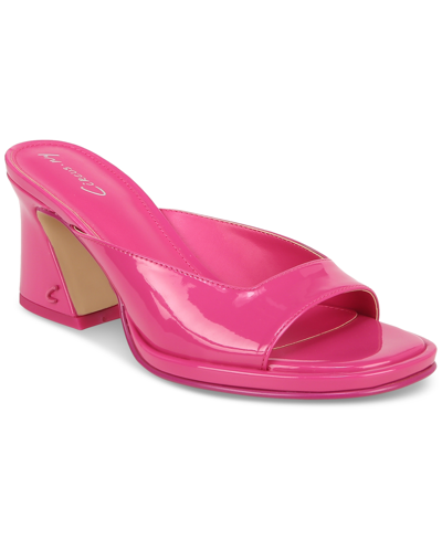 Circus Ny Women's Hadie Square-toe Slip-on Dress Sandals In Pink Peacock