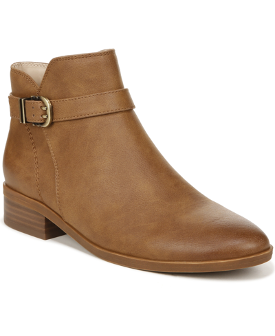 Soul Naturalizer Rosaline Buckle Bootie In Chestnut Brown Faux Nubuck