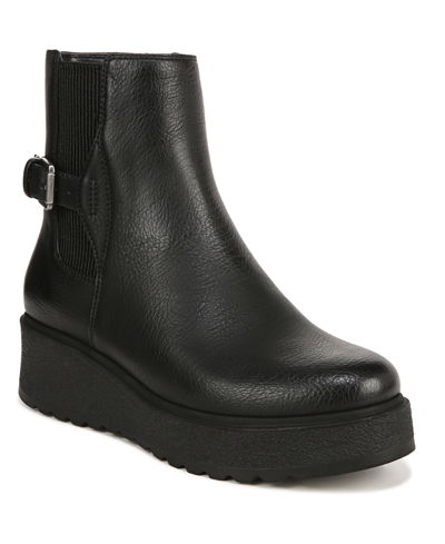 Soul Naturalizer Jayda Platform Chelsea Boots In Black Smooth Faux Leather