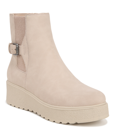 Soul Naturalizer Jayda Platform Chelsea Boots In Porcelain Faux Nubuck