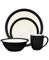 Noritake Colorwave Curve 4-piece Place Setting In Graphite