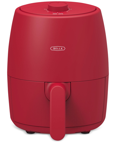 Bella 2-qt. 1200-watt Circular-heat Black Air Fryer In Red