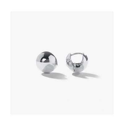 Ana Luisa Silver Sphere Hoop Earrings