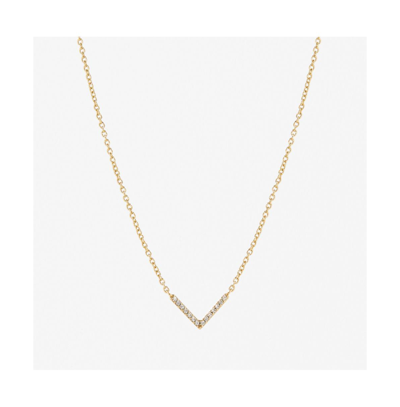 Ana Luisa V-necklace In Silver/zirconia