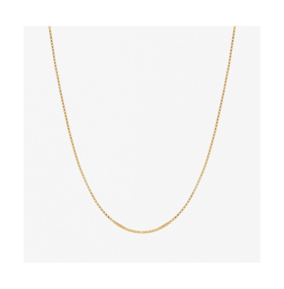 Ana Luisa Silver Box Chain Necklace In Vermeil/silver