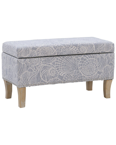 Linon Furniture Linon Stephanie Upholstered Storage Ottoman