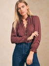 Faherty Willa Top In Catawaba Grape