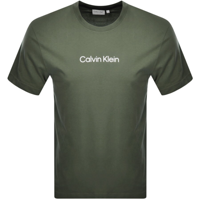 Calvin Klein Hero Logo Comfort Fit T Shirt Green