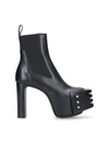 Rick Owens Luxor Grilled 120mm Platform Boots In Black