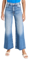 Mother The Hustler Roller Ankle Wide Leg Jeans In High On The Hog