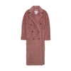 Max Mara Zitto Madame Teddy Coat In Rosa_antico