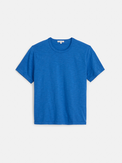Alex Mill Standard T Shirt In Slub Cotton In Washed Cobalt