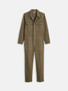 Alex Mill Zip Jumpsuit In Herringbone In Faded Olive