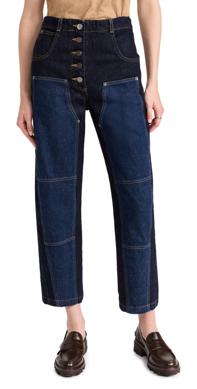 Rachel Comey Handy Pants In Dark Wash Denim