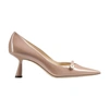 Jimmy Choo Womens Ballet Pink Rosalia 65 Pearl-embellished Patent-leather Courts Eur 34.5 / 1.5 Uk In Ballet_pink_ballet_pink
