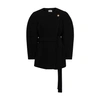 Chloé Iconic Soft Wool Belted Coat In Black