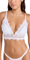 Cosabella Allure Plunge Bralette In White In White