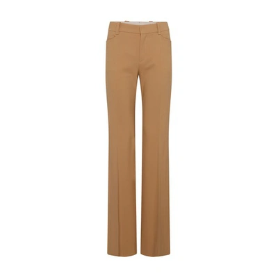 Chloé Flared Trousers In Pearl_beige