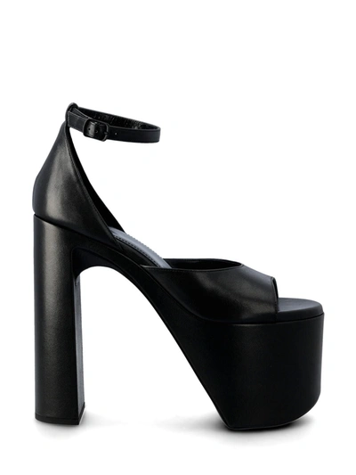 Balenciaga 110mm Camden Leather Sandals In Black